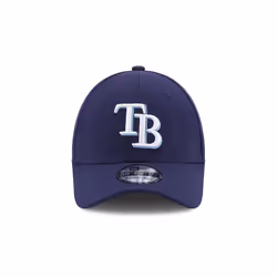 New Era Blank Custom 39THIRTY Stretch-Fitted Cap (US  Alpha  Medium  Large  Blue  Tampa Bay Rays)