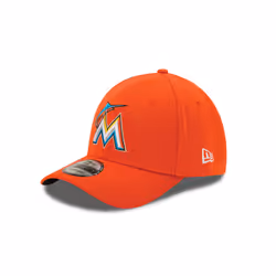 MLB Miami Marlins Junior Team Classic Road 39Thirty Stretch Fit Cap Orange Child/Youth