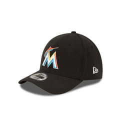 MLB Miami Marlins Junior Team Classic Home 39Thirty Stretch Fit Cap  Black  Child/Youth