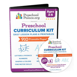 The Ultimate Preschool Curriculum Kit on CD - Printable Workbooks  Lesson Plans and Learning Activities for Preschoolers  Pre K Kids and Toddlers  Age