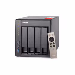 QNAP TS-451+, NAS, Tower, Intel® Celeron®, DDR3L, 0 TB, QNAP Turbo System