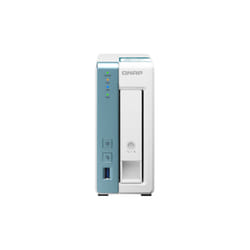 QNAP TS-131K NAS Tower AL214 1 GB DDR3 0 TB HDD QNAP Turbo System Turquoise, White