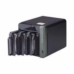 QNAP TS-453D NAS Tower Intel® Celeron® J4125 4 GB DDR4 0 TB QNAP Turbo System Black