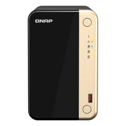 QNAP TS-264 NAS Tower Intel® Celeron® N5095 8 GB 0 TB QNAP Turbo System Black, Gold