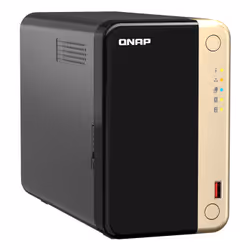 QNAP TS-264 NAS Tower Intel® Celeron® N5095 8 GB 0 TB QNAP Turbo System Black, Gold