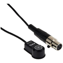 AKG Pro Audio C411/L High-Performance Miniature Condenser Vibration Pickup with Mini XLR Connector Black