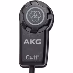 AKG Pro Audio C411 PP High-Performance Miniature Condenser Vibration Pickup for Stringed Instruments with MPAV Standard XLR C ...