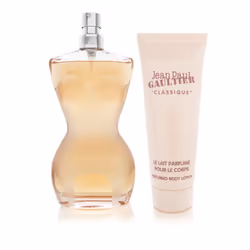 Jean Paul Gaultier Classique Gift Set for Women (Eau De Toilette Spray  Body Lotion)