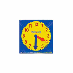 Learning Resources Time Activity Mat  Homeschool  Learning Clock  Classroom Activity  Ages 5+