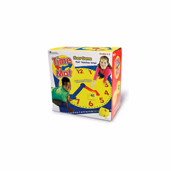 Learning Resources Time Activity Mat  Homeschool  Learning Clock  Classroom Activity  Ages 5+