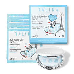 Talika Eye Therapy Patch - Instant Smoothing Eye Patches - Mask For Dark circles & Tired Eyes - 6 Pairs Reusable & Travel case