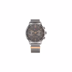 Tommy Hilfiger Women's Quartz Stainless Steel and Mesh Bracelet Casual Watch Color: Grey (Model: 1782304)