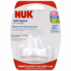 NUK Replacement Silicone Spout, Clear, Pack of 1