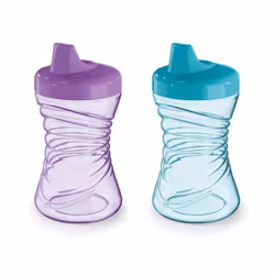 First Essentials by NUK Fun Grips Hard Spout Spill Proof Sippy Cup  10 oz  2-Pack - BPA Free  Spill Proof Sippy Cup