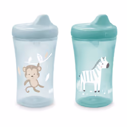 NUK Advanced Hard Spout Spill Proof Sippy Cup 10 oz. Pack of 2 - BPA Free Spill Proof Sippy Cup