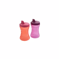 Gerber Graduates Fun Grips Hard Spout Sippy Cup (Colors may vary), 10-Ounce, 2 cups