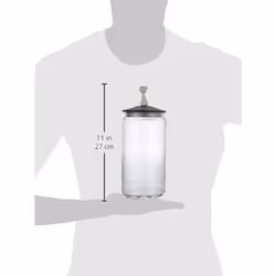 Alessi AMMI22 B Mio' Jar Container, black, black
