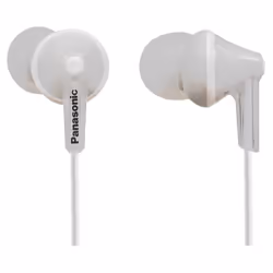 Panasonic RP-HJE125, Wired, 10 - 24000 Hz, Music, 4 g, Headphones, White