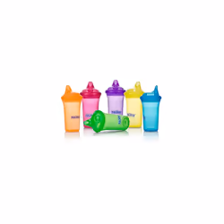 Nuby No-Spill Cup with Dual-Flo Valve, Sippy Cup for Baby and Toddler,