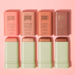 Pixi On-the-Glow Bronze - SoftGlow, Hydrating Tinted Moisture Bronzer Stick with Ginseng, Aloe Vera & Fruit Extracts, For Cheeks & Lips, 19g / 0.6oz,