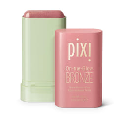 Pixi On-the-Glow Bronze - WarmGlow  Hydrating Tinted Moisture Bronzer Stick with Ginseng  Aloe Vera & Fruit Extracts  For Cheeks & Lips  19g / 0.6oz