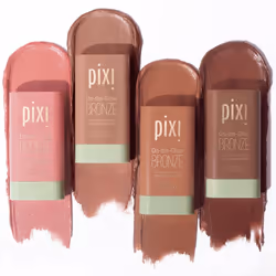 Pixi On-the-Glow Bronze - WarmGlow  Hydrating Tinted Moisture Bronzer Stick with Ginseng  Aloe Vera & Fruit Extracts  For Cheeks & Lips  19g / 0.6oz