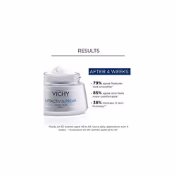 Vichy LiftActiv Supreme Anti Aging Face Moisturizer  Anti Wrinkle cream  Firming and Hydrating cream to Smoothe Skin  Day cream Suitable for Sensitive