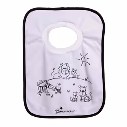 Terry Cloth Pullover Baby Bibs - Super Absorbent for Feeding and Drooling Toddlers - Owl and Whales, 4 Count (Pack of 1), L536