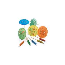 Norpro Multicolored 24-Pack Decorative Cocktail Umbrella Picks 4 /10 cm
