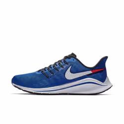 Nike Air Zoom Vomero 14, Running, Male, Adult, Blue, White, Monochromatic, Lace-up closure