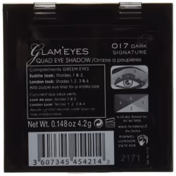 Rimmel glamEyes Quad Eye Shadow Dark Signature