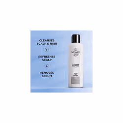 Nioxin Cleanser Shampoo  Hair Care System 1 for Natural Hair with Light Thinning  10.1 oz