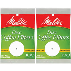 Melitta 3.5 Inch White Disc Coffee Filters (Pack of 2)
