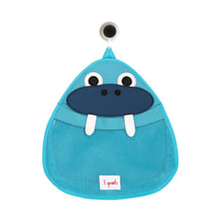 Baby Bath Toy Bag for Bath Toys - Large Hanging Organiser Bathroom Storage Net, Wall Hanging Bath Tidy, Walrus