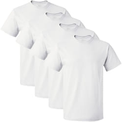Fruit of the Loom Mens Sf45r Undershirt  Regular - Crew - 4 Pack White  Medium US