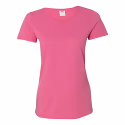 Fruit of the Loom HD Cotton Women's Short Sleeve T-Shirt - XL, Retro Heather Pink