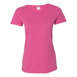 Fruit of the Loom HD Cotton Women's Short Sleeve T-Shirt - XL, Retro Heather Pink