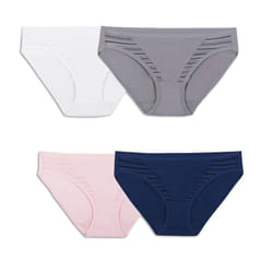Fruit Of The Loom Womens Breathable Underwear  Moisture Wicking Keeps You Cool & Comfortable  Available Plus Size Bikini  Coolblend - Bikini - 4 Pack