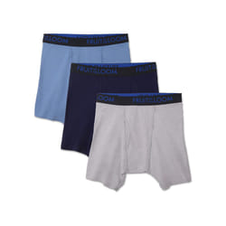 Fruit of the Loom Men's Premium 3pk Breathable Cotton Micro-mesh Boxer Brief  assorted  Small