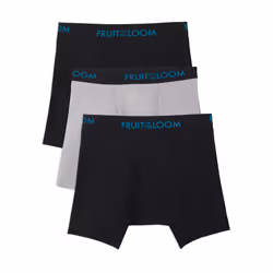 Fruit Of The Loom Mens Breathable Briefs  Moisture Wicking Underwear  Assorted Color Multipacks Boxer  Cotton Mesh - Black/Gr ...