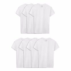 Fruit Of The Loom Boys Eversoft Cotton Undershirts T Shirts Tank Tops Underwear T Shirt Boys 7 Pack White XLarge US
