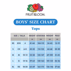 Fruit Of The Loom Boys Eversoft Cotton Undershirts  T Shirts  Tank Tops Underwear  T Shirt  Boys  7 Pack  White  XLarge US