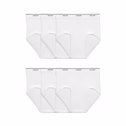 Fruit of the Loom mens Tag-free Cotton Briefs Underwear  Big Man - 6 Pack White  XX-Large US