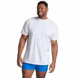 Fruit of the Loom Men's Stay Tucked Crew T-Shirt  White-Tall Sizes  XX-Large Tall (6pack)