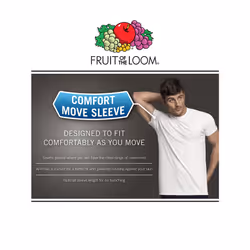 Fruit of the Loom mens Stay Tucked V-neck T-shirt Underwear  Tall Man - White 6 Pack  X-Large US