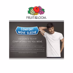 Fruit of the Loom Men's Eversoft Cotton Stay Tucked V-Neck T-Shirt  Tall Man-White-6 Pack  XX-Large
