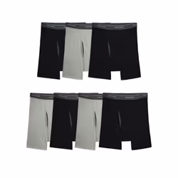 Fruit Of The Loom Mens Coolzone Briefs Moisture Wicking & Breathable Assorted Color Multipacks Boxer 7 Pack - Black/Gray ...