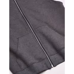 Fruit of the Loom Boys' Fleece Full Zip Sleeveless Vest  CHARCOAL HEAT