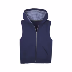 Fruit of the Loom Boys' Fleece Full Zip Sleeveless Vest Ghost Times S