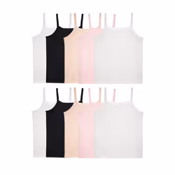 Fruit of the Loom Girls' Undershirts (Camis & Tanks) Cami-10 Pack-Ass
